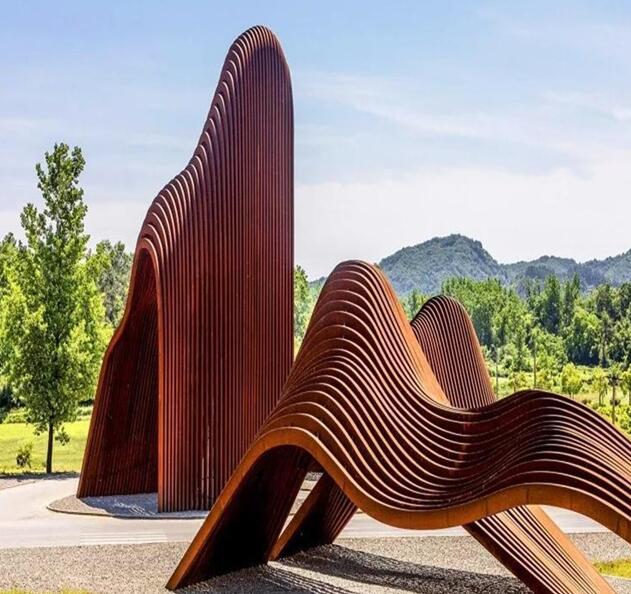 柳北锈钢板造型